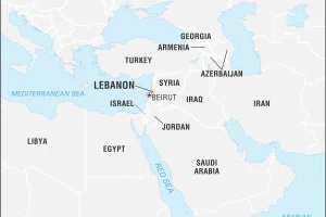 Location of Lebanon