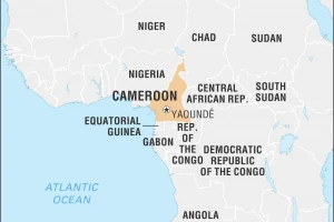 Location of Cameroon